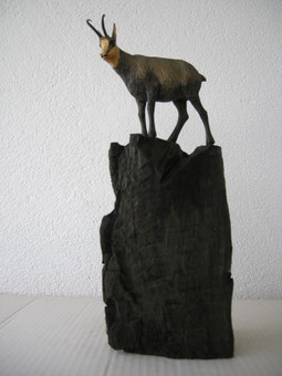 Gämse handgeschnitzt