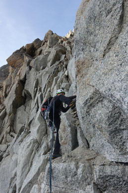 Trient, Cabane d'Orny, Petit Clocher du Portalet, Aiguilles du Tour, Aiguille du Tour, traverse, überschreitung, arête de la table, Südgipfel, Cabane du Trient