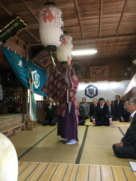 印賀樂樂福神社春季大祭 朝日舞奉納