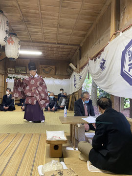 朝日舞奉納