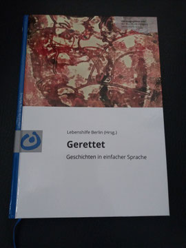 Foto vom Buch von der Lebenshilfe "Gerettet" 