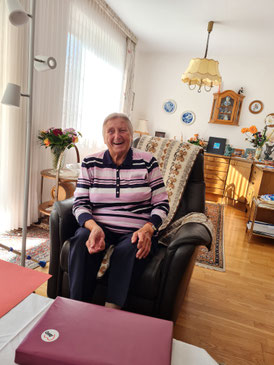 Beate Meyer - an ihrem 90. Geburtstag