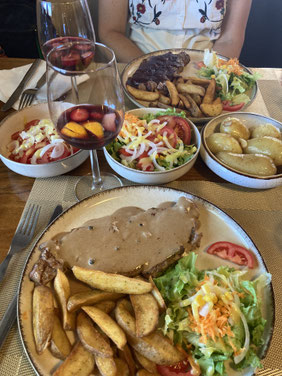 Gute gegessen im Restaurante Terra d'Alte, Alte, Portugal (Foto Jörg Schwarz)