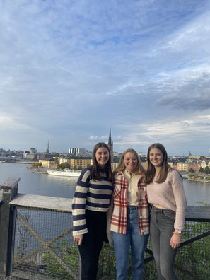 Amelie, Anna und Alexandra in Stockholm, Foto privat