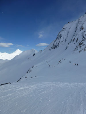 Skitour, Skihochtour, Wallis, Schweiz, Strahlhorn, Britanniahütte