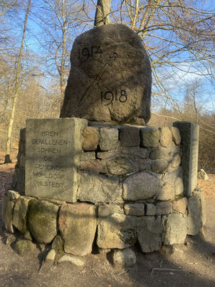 Gedenkstein für die Gefallenen des 1. Weltkrieges
