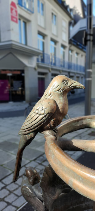 Brunnenfigur von Bonifatius Stirnberg, dem berühmten Brunnenbauer aus NRW in Grevenbroich