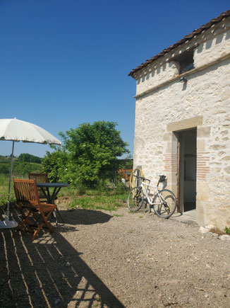Local accueil vélo - Au mas de Janita ©