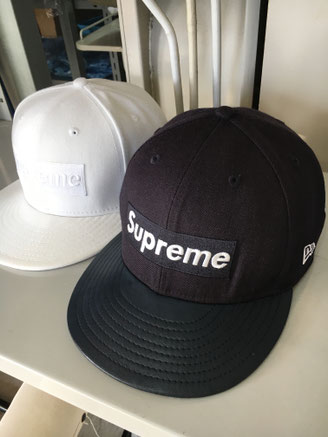 SUPREMEキャップのクリーニング