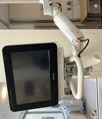 Philips IntelliVue MX450対応 逆向きモニターアーム ASUL180IH-DBGE3-W5