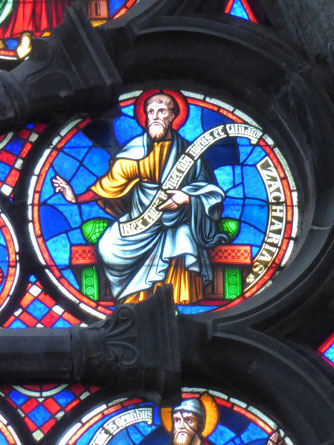 Notre-Dame de Tournai Rosace - Profeet Zacharias
