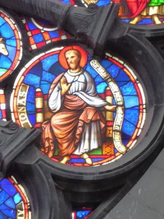 Notre-Dame de Tournai Rosace - Profeet Ionas