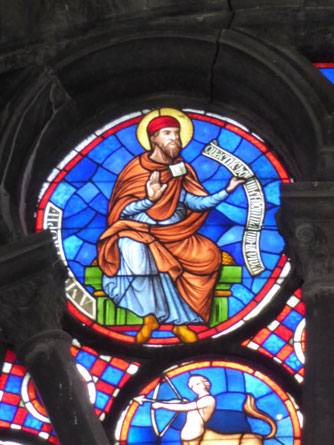 Tournai Rosace van de Notre-Dame - Profeet Amos