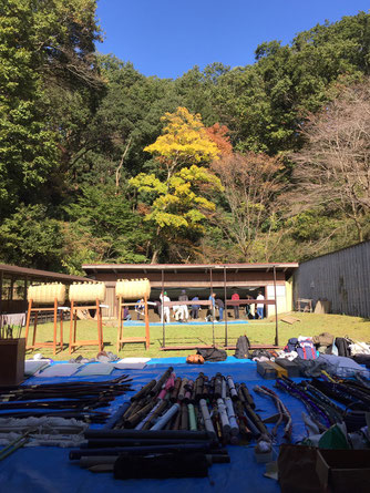 青梅市弓道連盟（東京都）の安土整備・大掃除についてです。