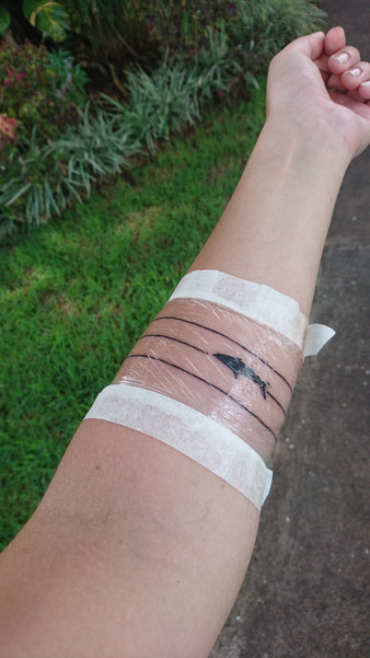 Dieses Tattoo hat sich eure Texterin Sabrina aus Mönchengladbach im Urlaub auf Mauritius von den Tattoo-Piraten stechen lassen.