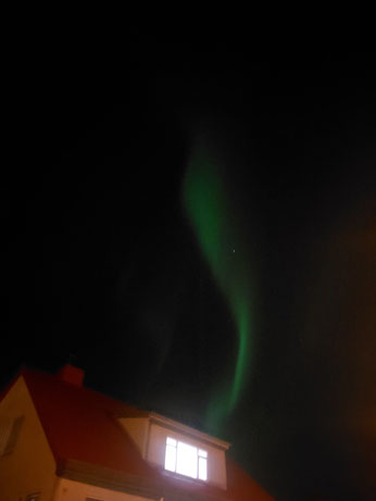 Polarlichter über Kaspars Einsatzstelle. (Foto: Kaspar Witsch)