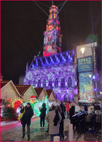 Arras ville de Noël - Christmas city - vue Beffroi dec 2025 JMC