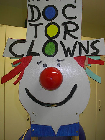 Spendendose des HDC eV. Doktor Clown auf der Kinderstation