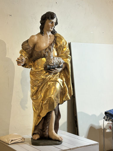 R.C. von Aufwind Restaurierung einer Madonna Atelier Aufwind in Freienried