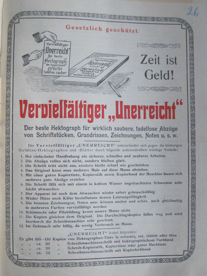 Prospekt - "Vervielfältiger - Unerreicht"