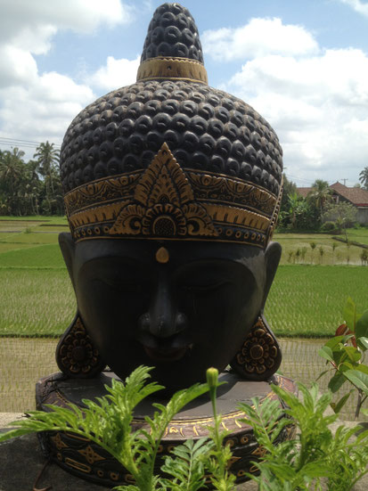 Buddha als Stellvertreter für Sicherheit und Ruhe, Gelassenheit gute Wirkung auf die Psyche