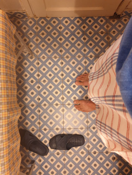 Wearing nothing but a towel at the Hammam in Antalya