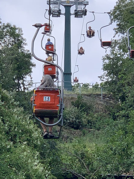 Alte Einersesselbahn in Meran.