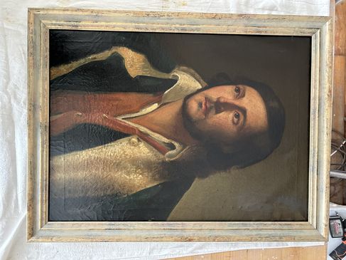 R.C. von Aufwind Restaurierung eines Ölgemäldes Atelier Aufwind in Freienried