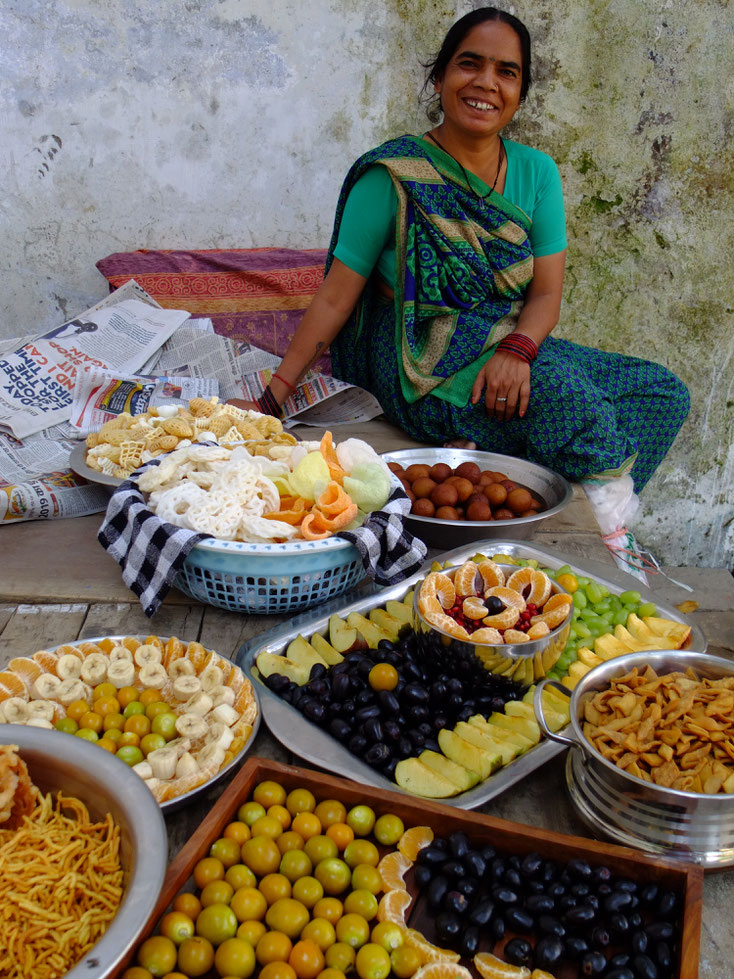 Special snack spread during the Holi festival