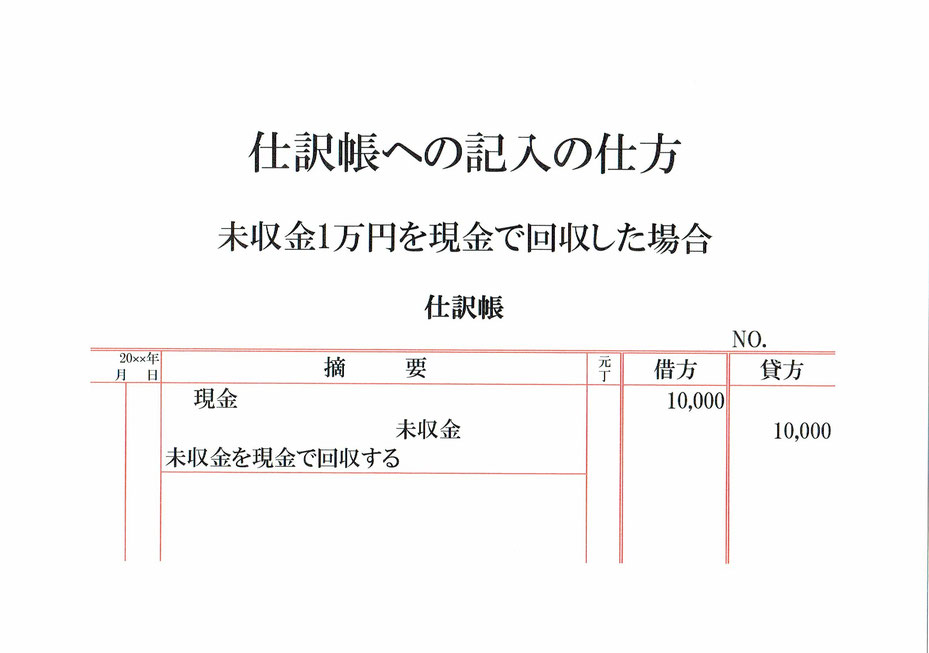 仕訳帳(現金･未収金)