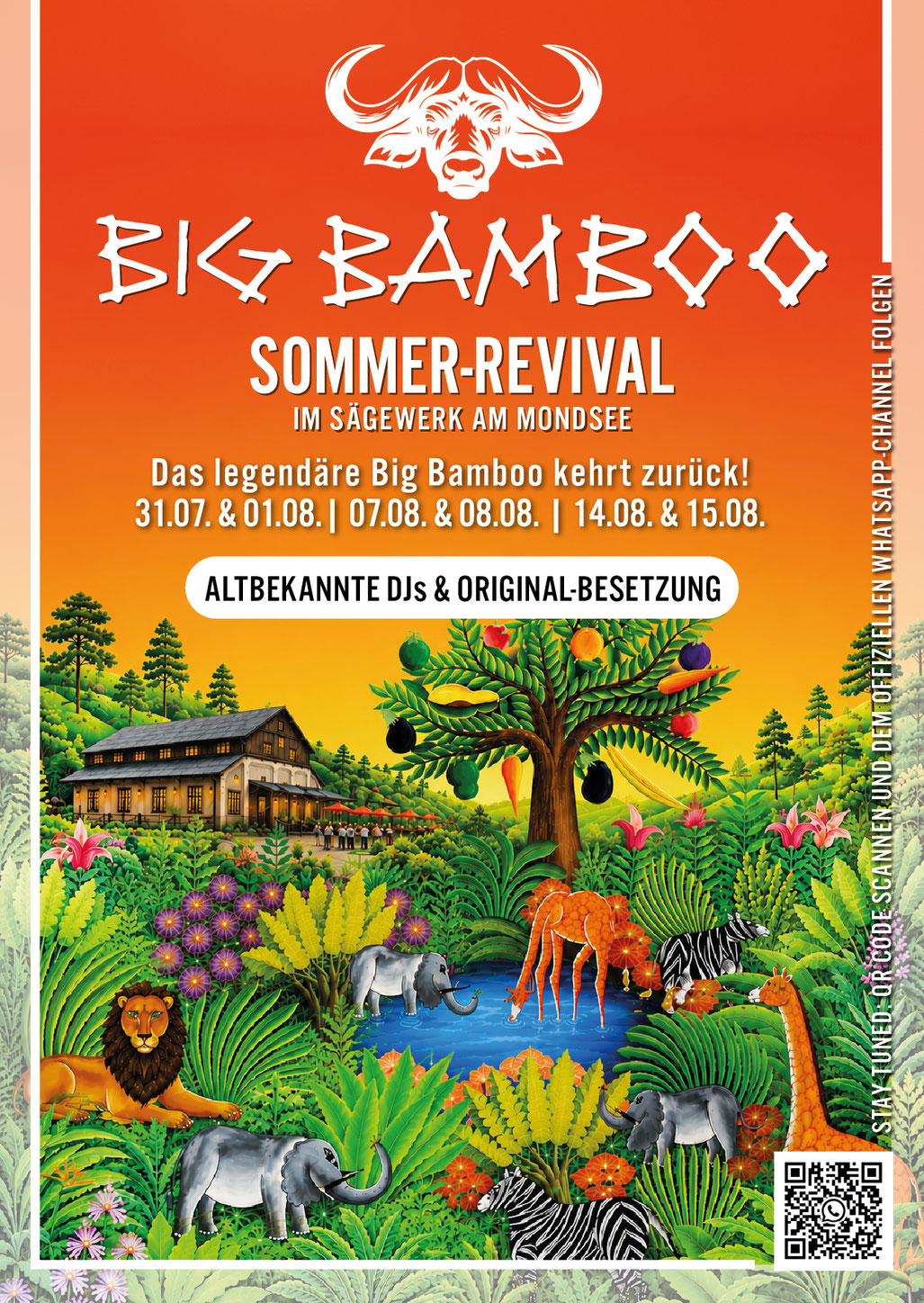 Das legendäre Big Bamboo kehrt nach Mondsee zurück. 