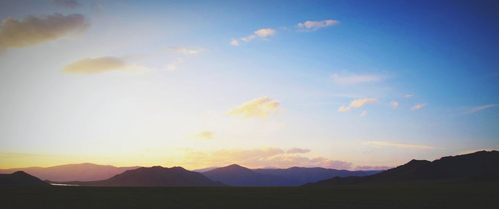 bigousteppes mongolie camion ciel soleil soir