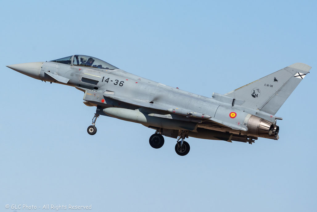 C.16-36 14-36 EF2000 SS017 Ala 14 @ TLP 2025 Albacete  © Archivio Piti Spotter Club Verona