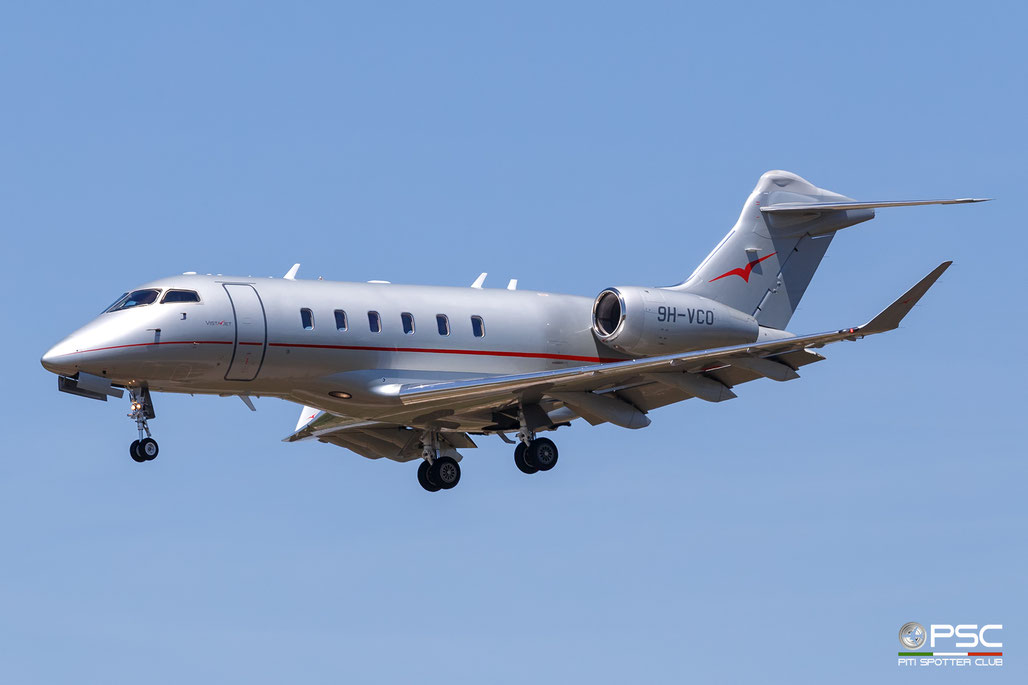 9H-VCO Bombardier Challenger 350 20642  AS907-2-1A  VistaJet (VistaJet) 2016 @ Barcellona BCN 05 2026 © Piti Spotter Club Verona