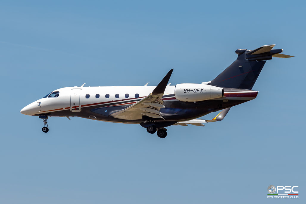 9H-OFX Embraer EMB-550 Praetor 600 55020212  AS907-3-1W  Flexjet Operations Malta 2024  @ Barcellona BCN 05 2026 © Piti Spotter Club Verona