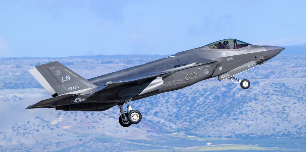 19-5476 LN F-35A-4 AF-304 495th FS@ Falcon Strike 2025  © Archivio Piti Spotter Club Verona