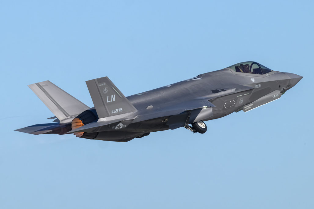 20-5575 WA F-35A-4 AF-335 493rd FS @ Falcon Strike 2025  © Archivio Piti Spotter Club Verona