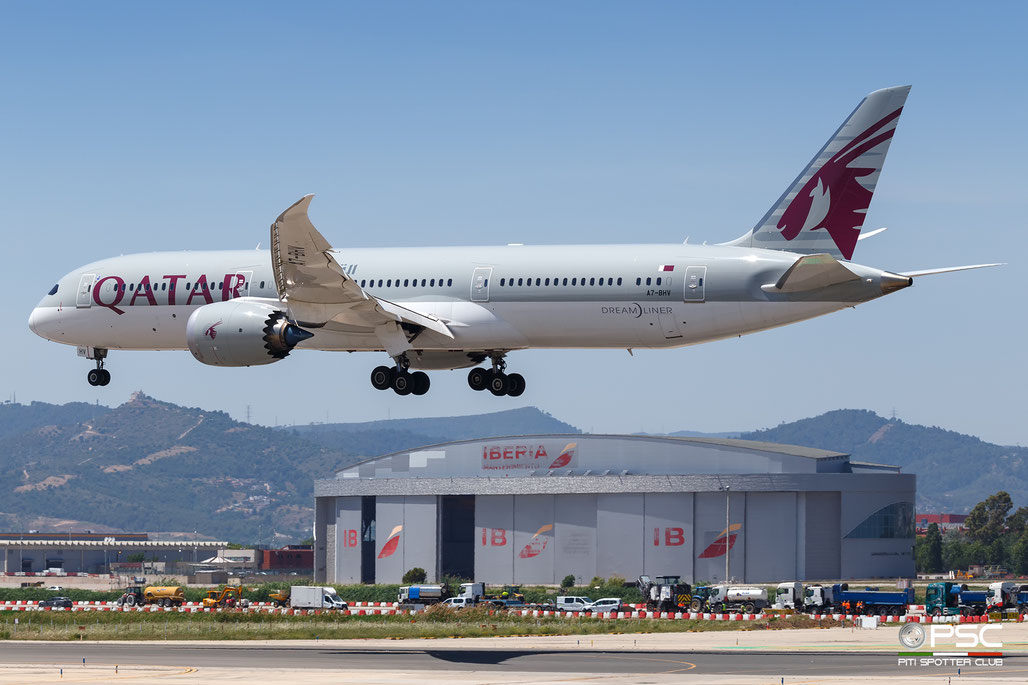 A7-BHV Boeing 787-9 64231 1230 GE nx-1B74/75  Qatar Airways 2025  @ Barcellona BCN 05 2026 © Piti Spotter Club Verona
