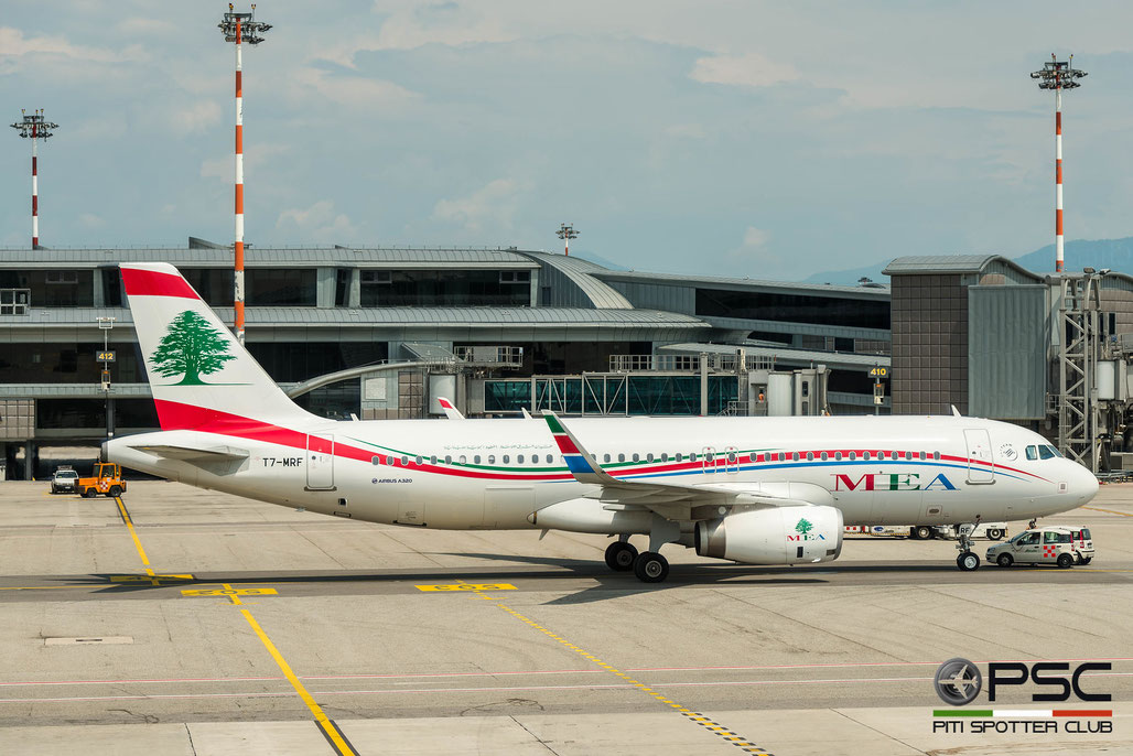 T7-MRF Airbus A320-232 7006  V2527-A5  Middle East Airlines 2016 @ Milano Malpensa MXP 2016 © Piti Spotter Club Verona