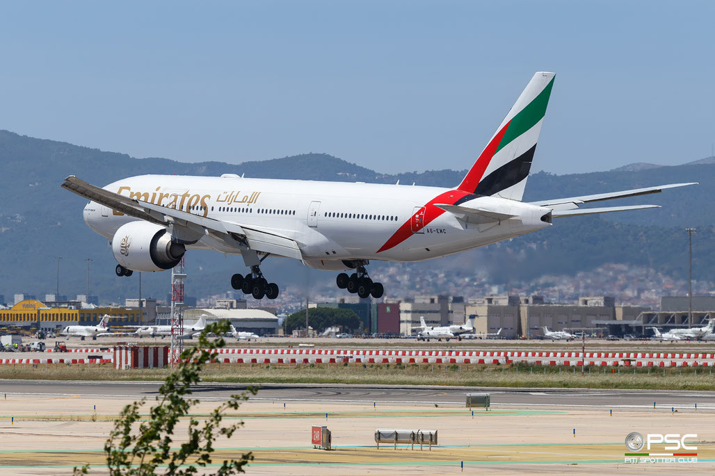 A6-EWC Boeing 777-21HLR 35576 677 GE90-110B1  Emirates 2007 @ Barcellona BCN 05 2026 © Piti Spotter Club Verona