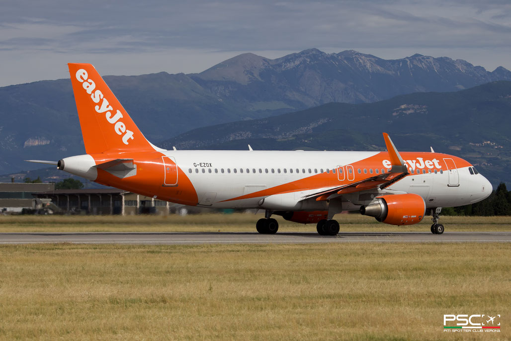 G-EZOX Airbus A320-214 6837  cfm56-5B4/3  easyJet 2015 @ Verona Villafranca 05 2026 © Piti Spotter Club Verona