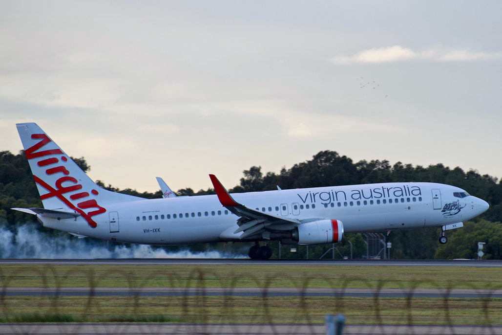VH-IXK Boeing 737-8SA 44220 4926 cfm56-7B26E  Virgin Australia (Pembroke) 2014  @ Brisbane BNE 08 2025 © Piti Spotter Club Verona