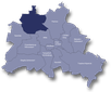 Karte Bezirk Reinickendorf von Berlin