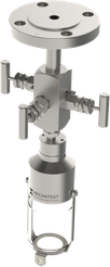 Liquid sampling - MBS-D1 DB&B Valve Liquid Sampler Configuration - Mechatest Bottle Sampler - closed sampling Hydrocarbon liquids - Dopak DPM