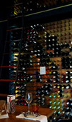 The lovely wine selection at Bistro Michel was a welcome sight in Johannesburg. Dante Harker