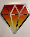 Le diamantaire, street artiste, diamant en miroir, artiste plasticien, kaleidoscope en miroir