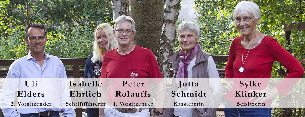Das Foto zeigt die Zusammensetzung des Vorstandes vor der Jahreshauptversammlung Ende April. Eine Aktualisierung erfolgt in Kürze.