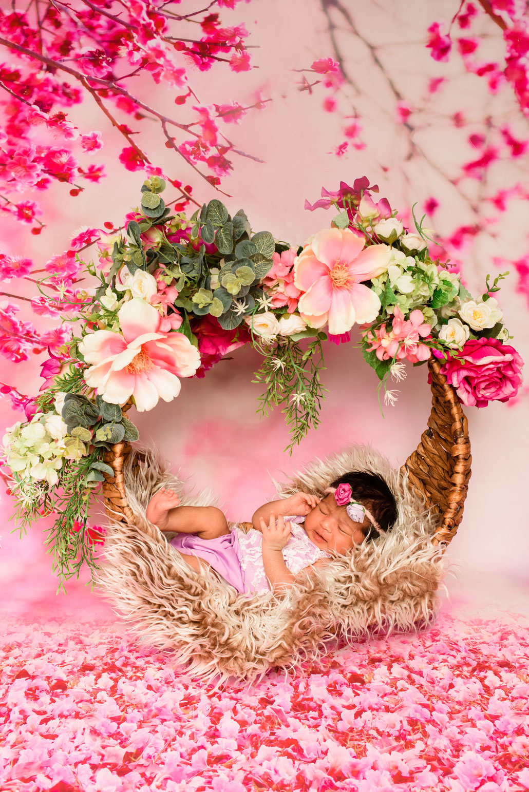 baby sleeps in cradle