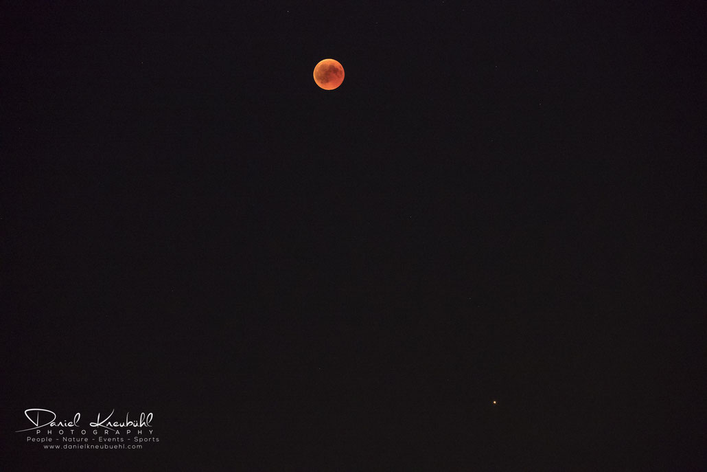 Mond, Vollmond, sonar eclipse, Mars