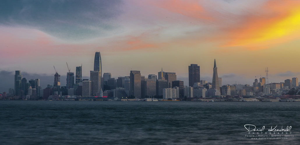 Sunset, San Francisco, USA, Skyline, www.danielkneubuehl.com, Photographer/Fotograf: Daniel Kneubühl